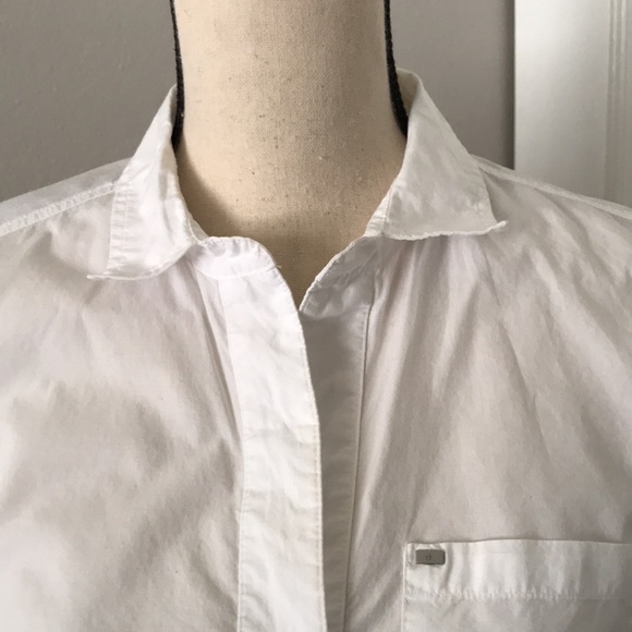CALVIN KLEIN Poplin Women Long Sleeves Cotton White Shirt | XS - Picture 3 of 13